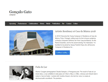 Tablet Screenshot of goncalogato.com